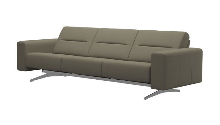Stressless Stella 3 Seater Sofa in Calido Olive Fabric